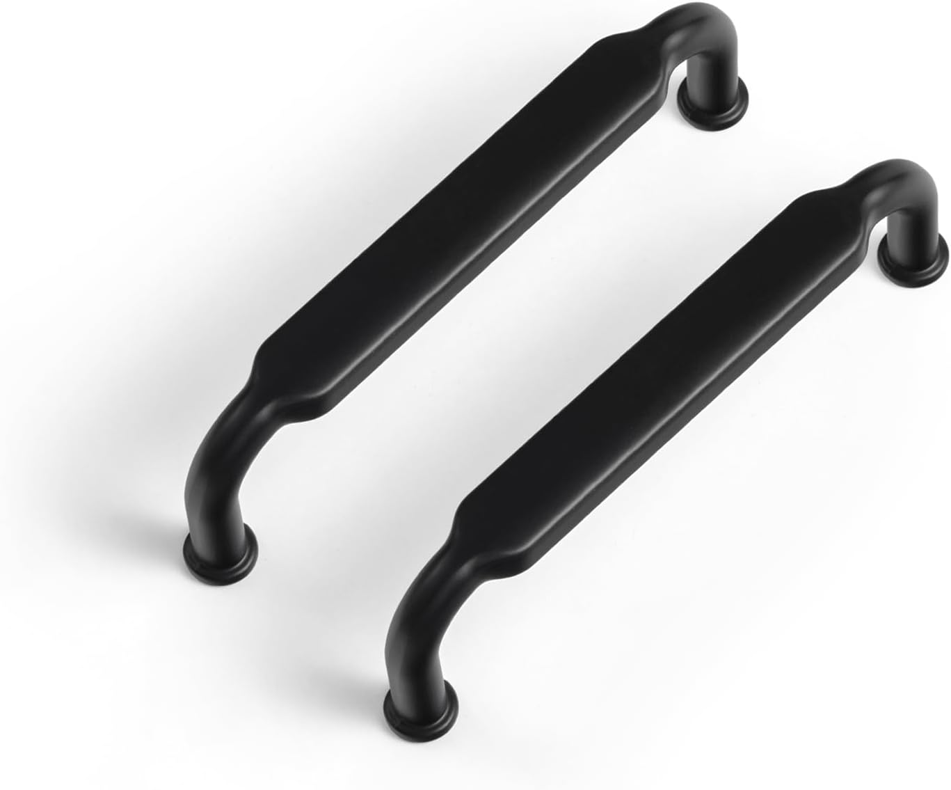 Goo-Ki 6 Pack 3-3/4 Inch Matte Black Zinc Alloy Cabinet Pulls