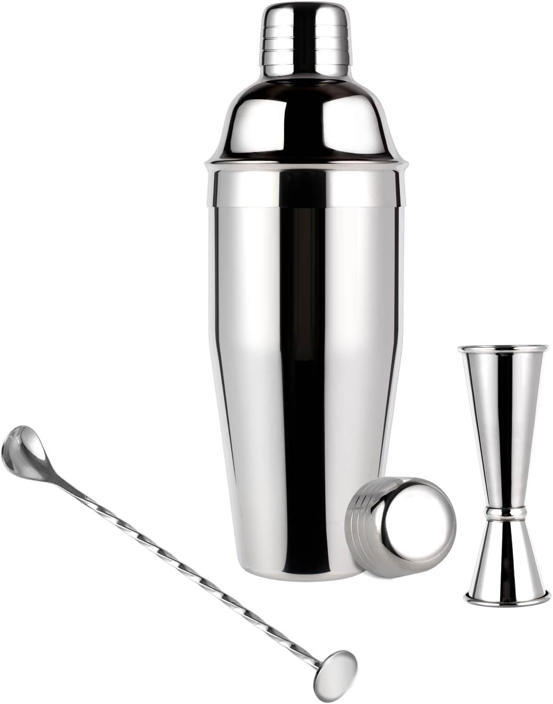 Personalized Stainless Steel Cocktail Shaker Set - THECOSKY