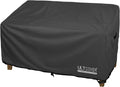 76 in Waterproof Deep Seat Sofa Cover - Black Outdoor Protection