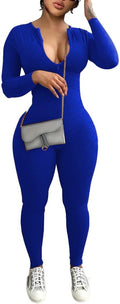 Mrskoala Women Long Sleeve Bodycon Jumpsuit for Every Occasion