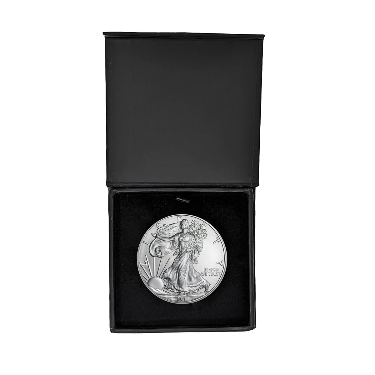 2011 U.S. Silver Eagle Coin in Magnet Close Gift Box