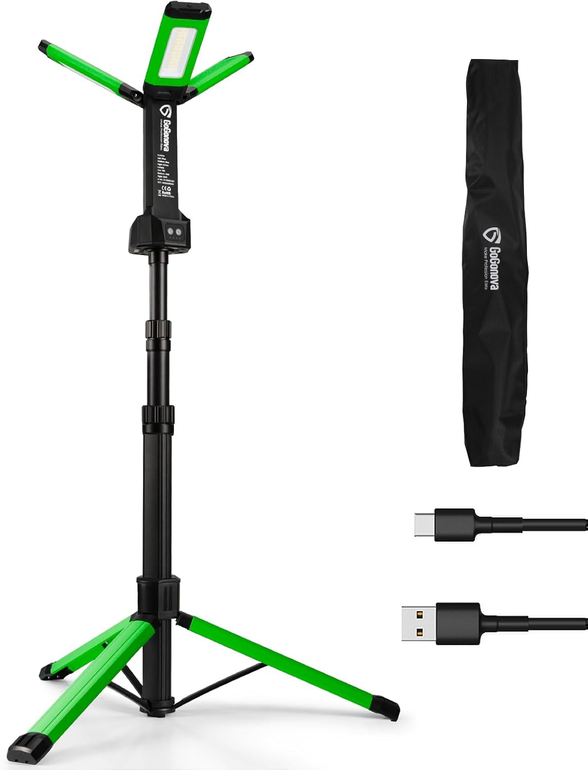 Rechargeable Work Light with Stand for Versatile Illumination