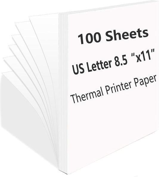 Advanced Thermal Paper: 100 Sheets, Letter Size - Brother Printer Compatible