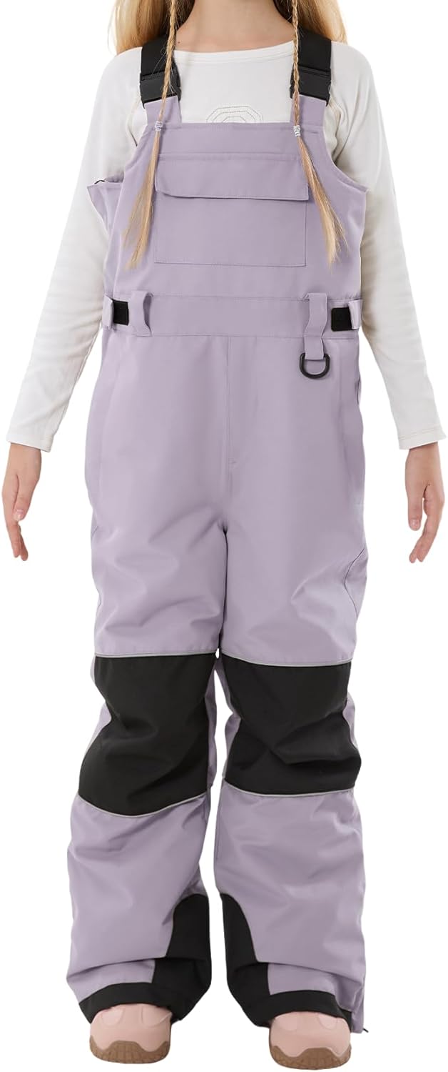 GSOU SNOW Kids Snow Ski Bibs Waterproof Insulated Winter Pants