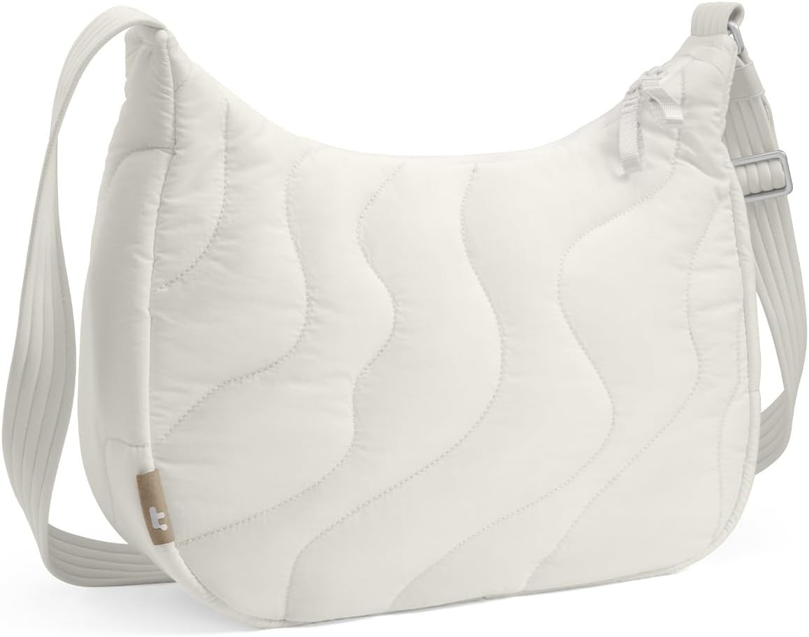 Puffer Sling Crossbody Bag for Women - Trendy Nylon Design