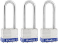Master Lock Silver Outdoor Keyed-Alike Padlocks 3-Pack - Extra Long