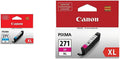 Canon CLI-271XL Cyan and Magenta Ink Cartridges for Printers