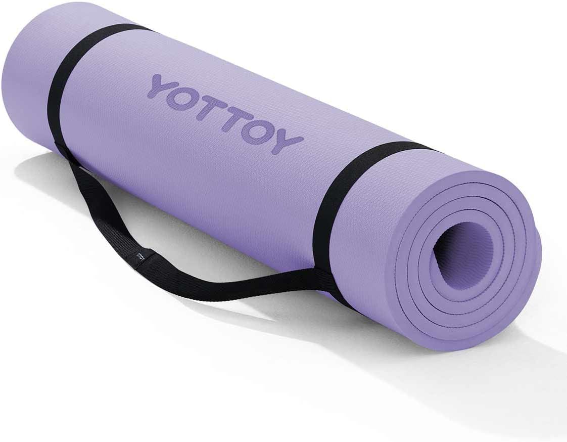 YOTTOY Extra Thick Yoga Mat for Comfortable Workouts and Fitness