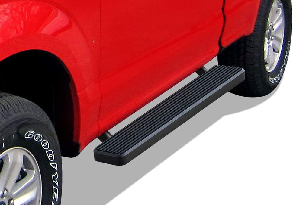 APS Running Boards 5-inch Black for Ford F150 and Super Duty