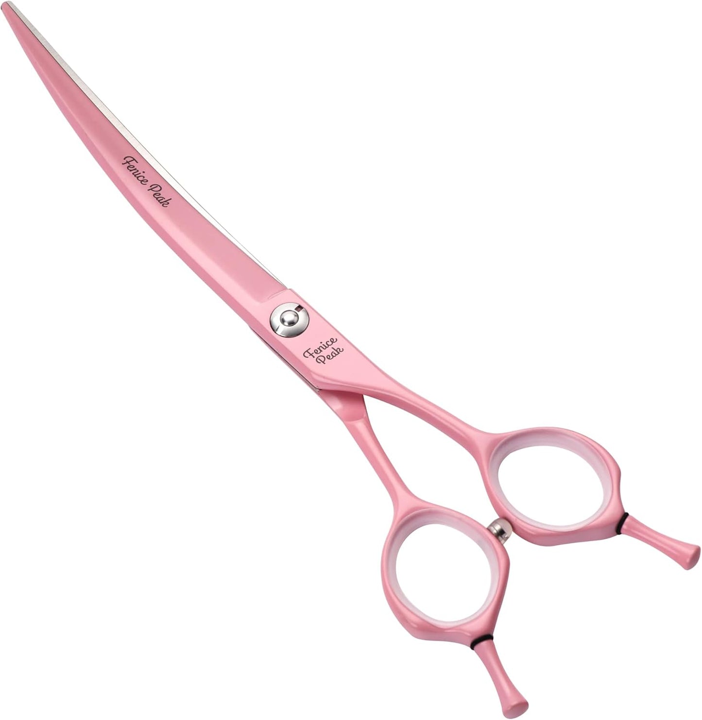 Fenice Peak Curved Dog Grooming Scissors for Perfect Cuts