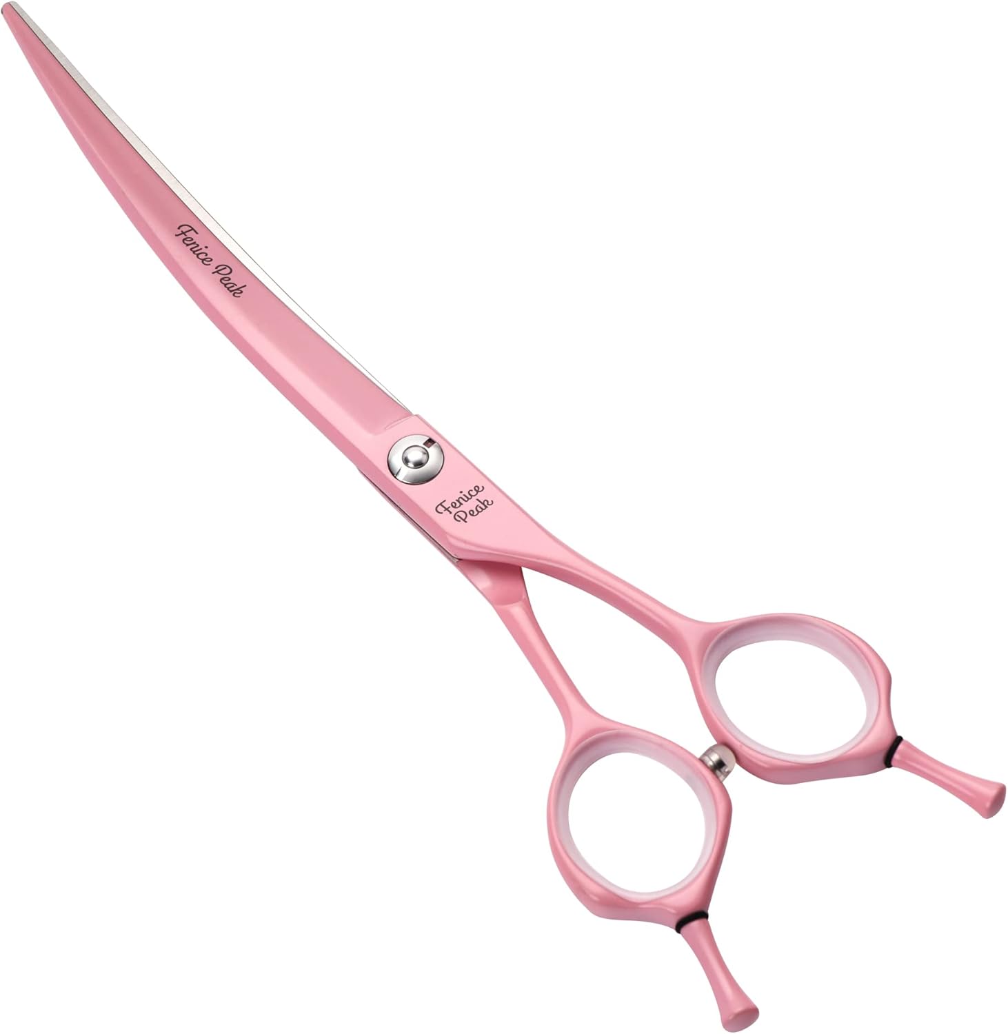 Fenice Peak Curved Dog Grooming Scissors for Perfect Cuts
