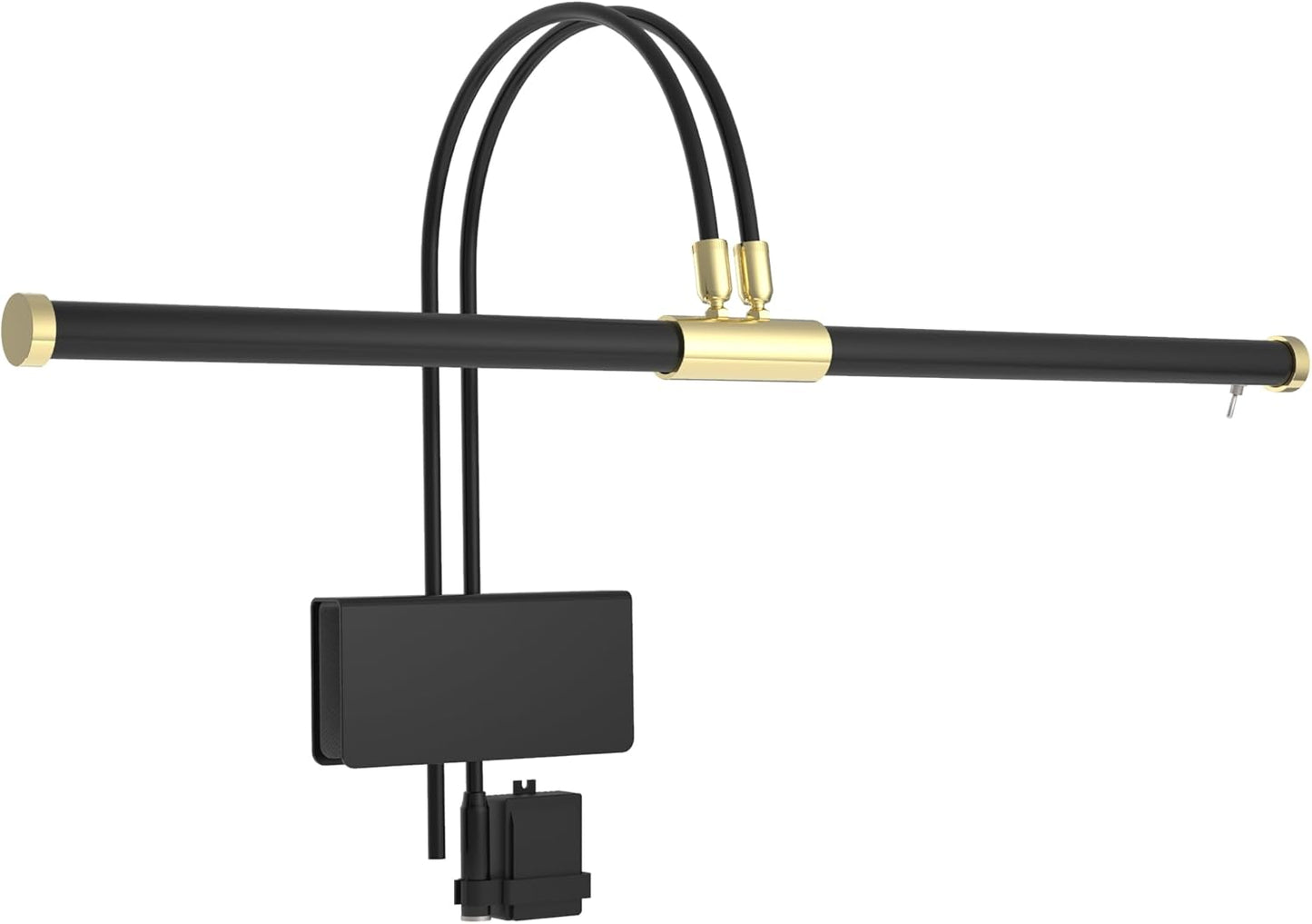 Cocoweb 22in LED Grand Piano Light with Dimmer Clip and Brass Accents
