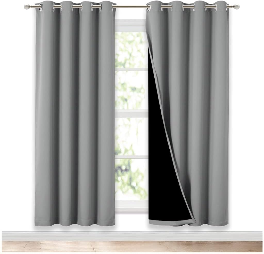 NICETOWN Full Shade Curtain Panels for Energy Efficiency & Noise