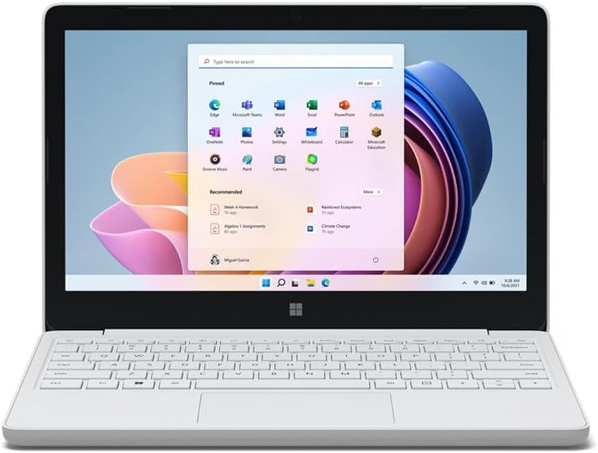 Microsoft Surface Laptop SE with Celeron 8GB RAM and 128GB SSD