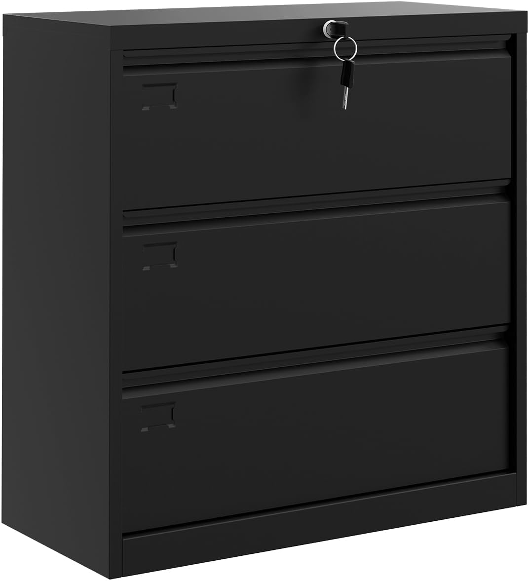 3-Drawer Lateral File Cabinet with Lock for Office Storage