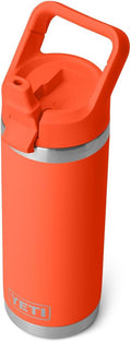 YETI Rambler 18 oz Bottle with Straw Cap - Keeps Drinks Cold or Hot