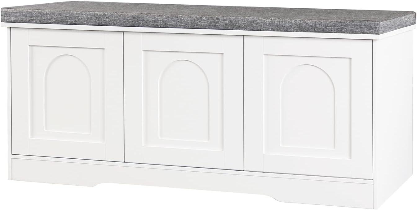 DINZI LVJ Shoe Bench: Stylish Entryway Storage Solution
