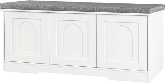DINZI LVJ Shoe Bench: Stylish Entryway Storage Solution