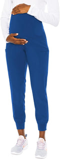 Maternity Jogger Scrub Pants for Women High Rise Waist - 4 Pockets