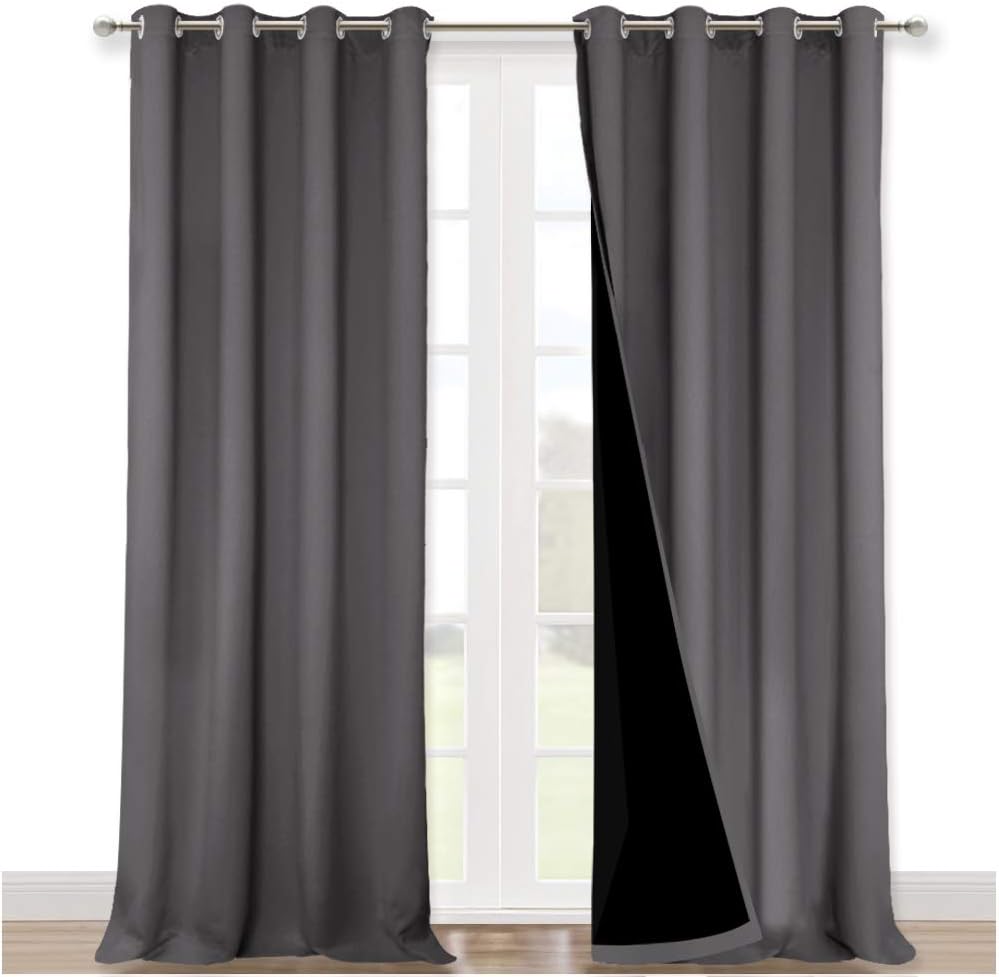 NICETOWN Blackout Blinds for Large Patio Sliding Door 52x108