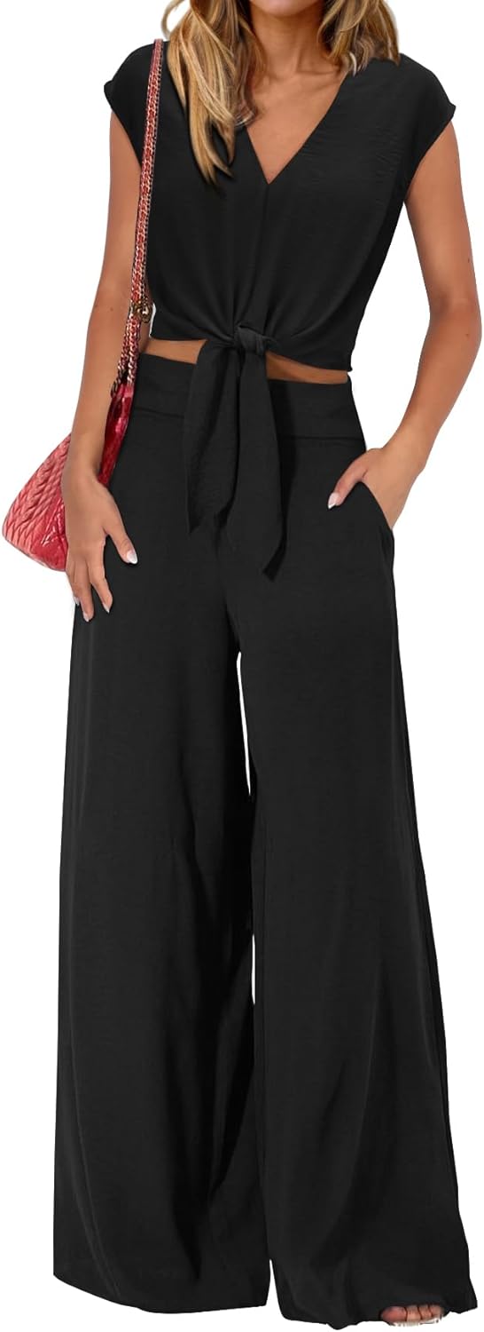 PRETTYGARDEN Women's Summer 2 Piece Outfits for Casual Chic