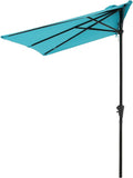 COBANA 7.5 by 4.5 Half Rectangular Patio Umbrella - Compact Shade