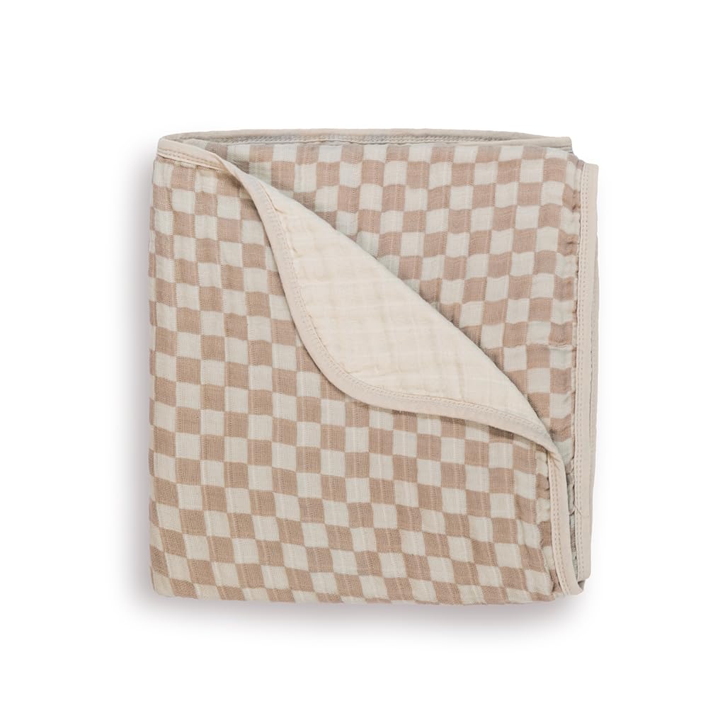 Itzy Ritzy Baby Blanket - Soft Cotton Muslin Multi-Use Design