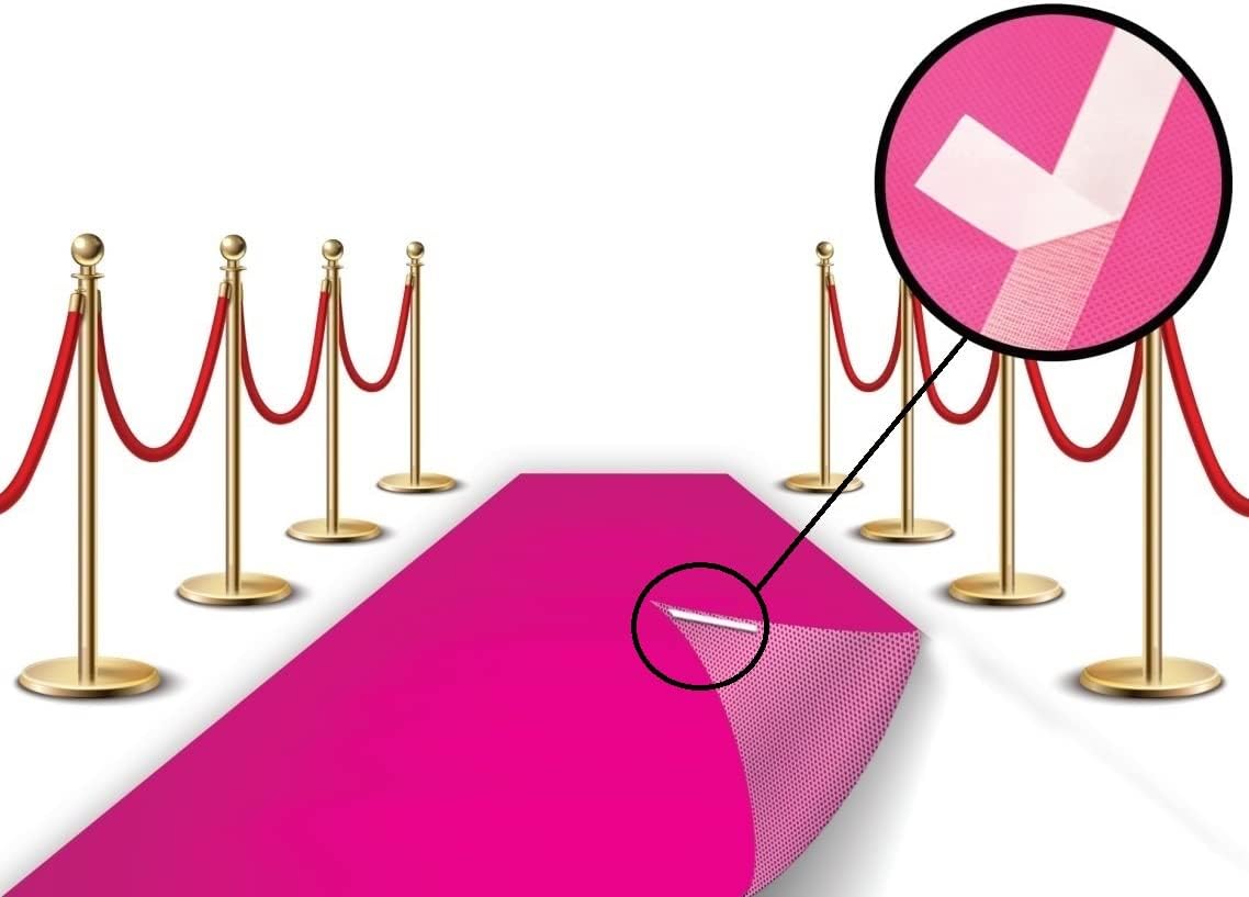 LEMONSODA Pink Carpet Floor Runner for Hollywood Party Events