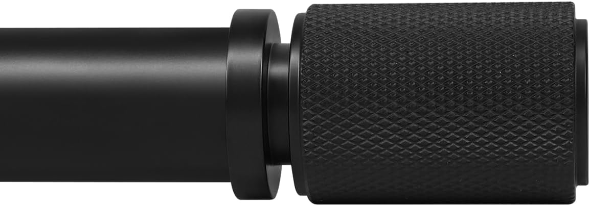 Ivilon Black Curtain Rod - Extendable Drapery Rod, 1 Diameter