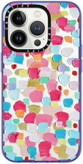 CASETiFY Compact iPhone 14 Pro Case - Magenta Confetti Peri Purple