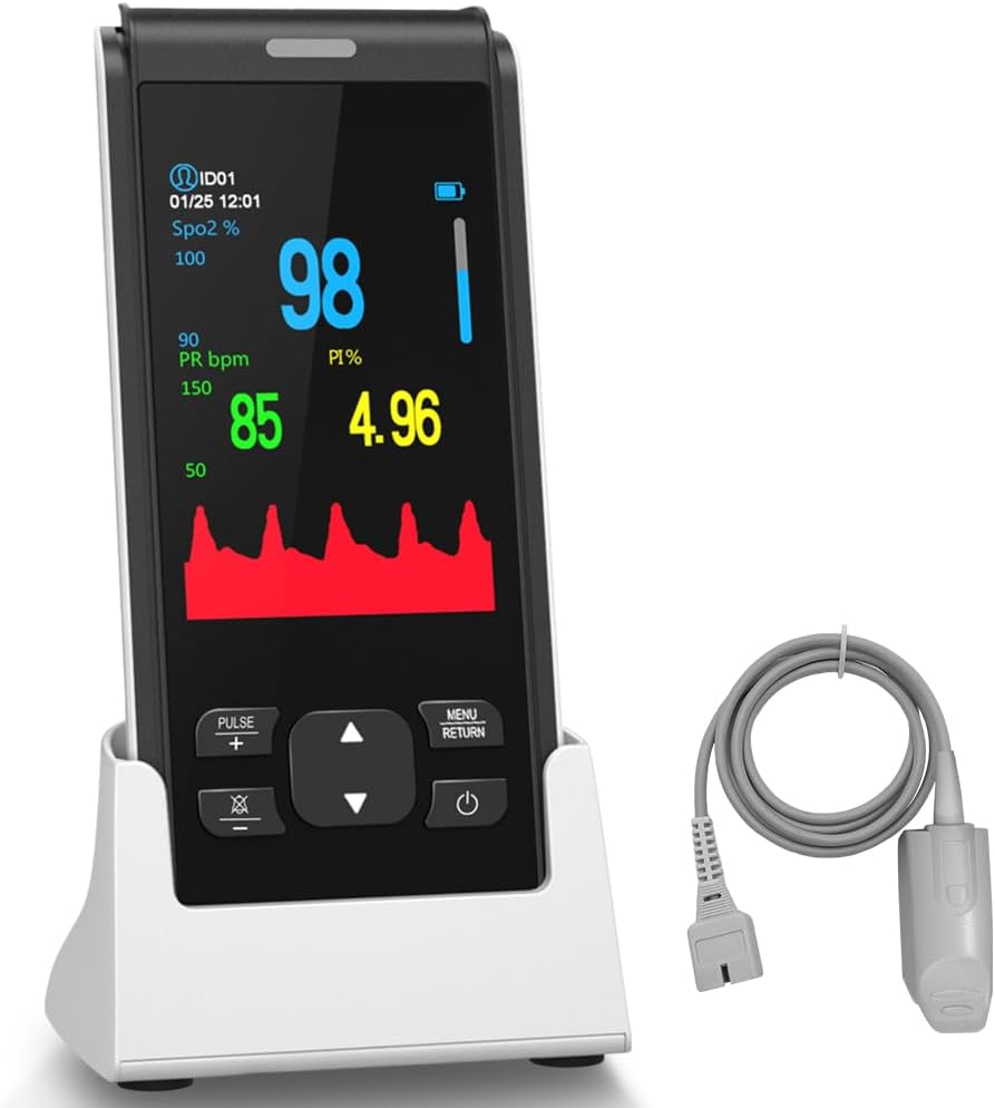 Pulse Oximeter Rechargeable Fingertip Monitor for Adults