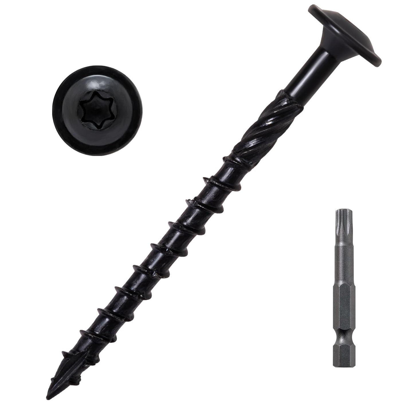 LIONMAX 3 Inch Lag Screws for Heavy Duty Wood Construction