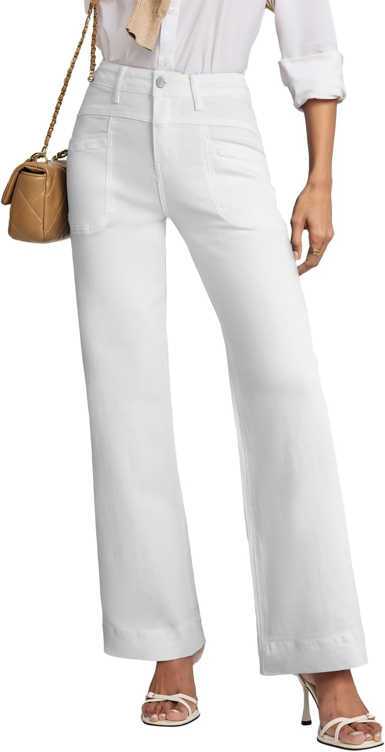 EVALESS Womens Jeans Wide Leg High Waisted Bootcut Trendy Style