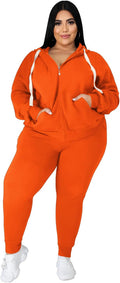 Plus Size Two Piece Sweatsuit Set for Women - Cozy Activewear