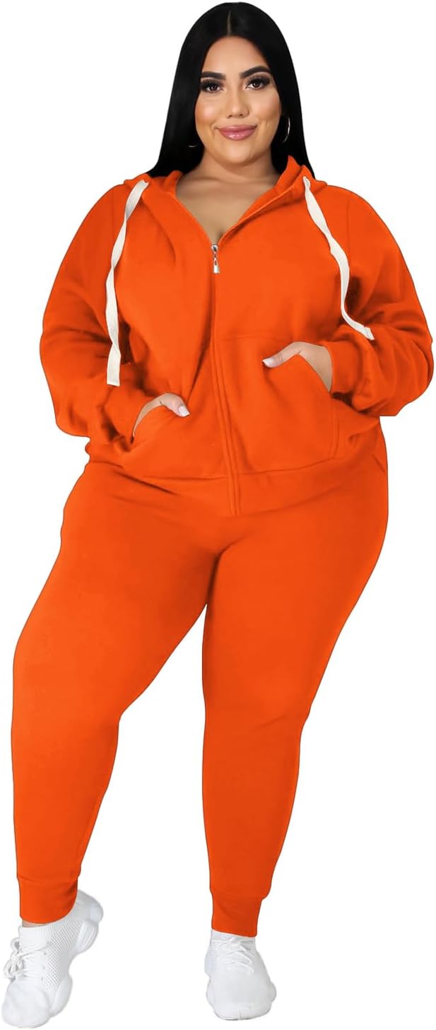 Plus Size Two Piece Outfits for Women - Stylish Sweatsuits