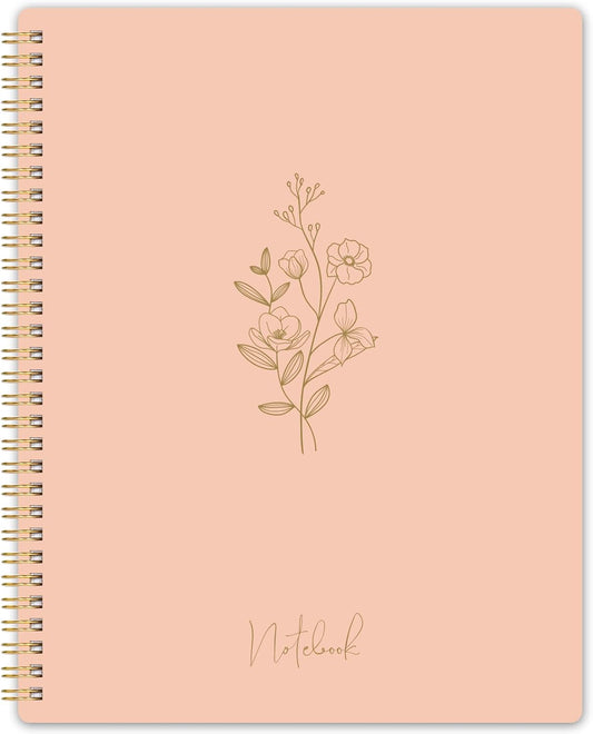 Amoroud Spiral Notebook for Women - Stylish 8.5x11, 55 Sheets