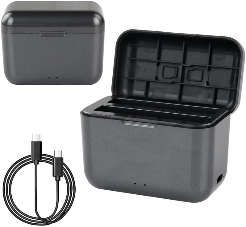 Fast Battery Charger for Insta 360 X5 with Dual Slots