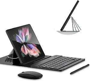 BAILI Z Fold4 Bluetooth Keyboard Case with Ergonomic Mouse & Pen