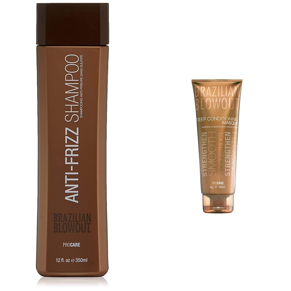 Brazilian Blowout Anti Frizz Shampoo for Smooth, Shiny Hair