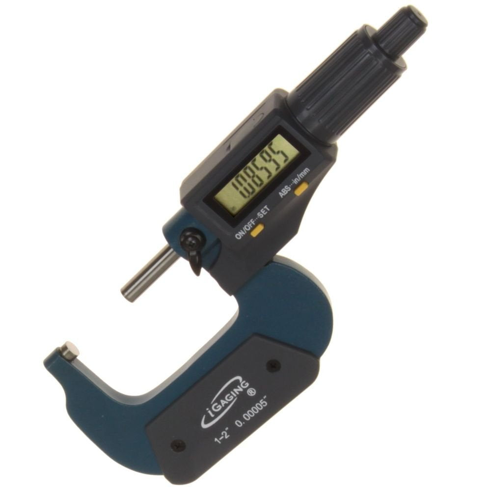 iGaging Digital Micrometer with Data Output for Precision Measuring