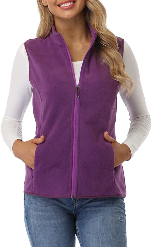Fuinloth Women's Fleece Vest for Cozy Warmth and Style