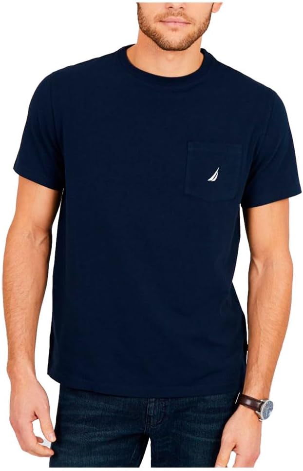 Nautica Men's Solid Crew Neck Short-Sleeve Pocket T-Shirt Review