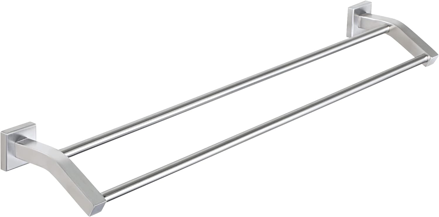 Alise Bath Double Towel Bars for Bathroom - 28 Inch Heavy Duty