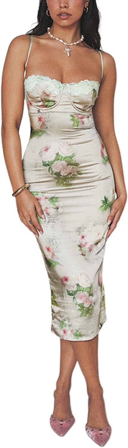 Women Vintage Spaghetti Strap Maxi Dress for Every Occasion