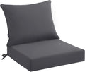 Outdoor Seat Cushion Set Waterproof Fade Resistant 24x24x4