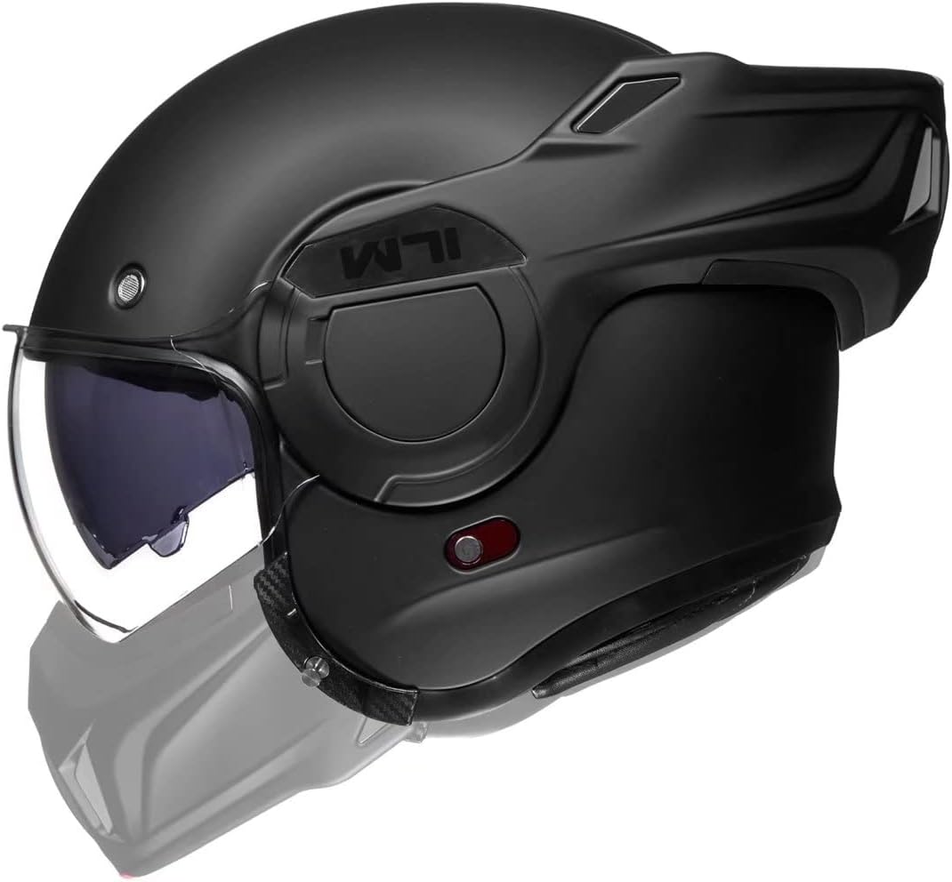 ILM Vintage Full Face Modular Motorcycle Helmet for Safety & Style