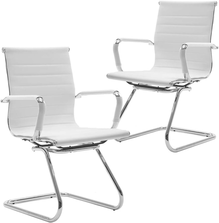 Reception Chairs Leather Conference Chairs with Back Support