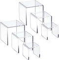 Clear Acrylic Display Risers 3-Tier Set - Floating Effect for Figures