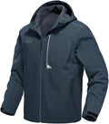 Gopune Men's Lightweight Soft Shell Jacket Fleece Lined Waterproof