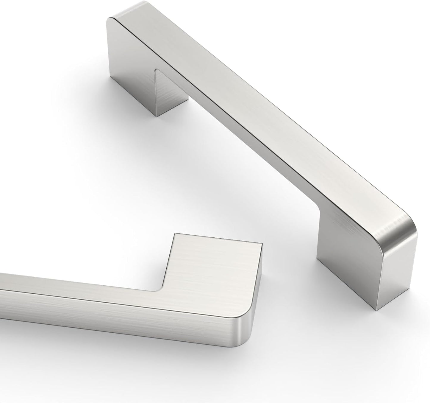 Asidrama 10 Pack 3.75 Inch Brushed Satin Nickel Cabinet Handles